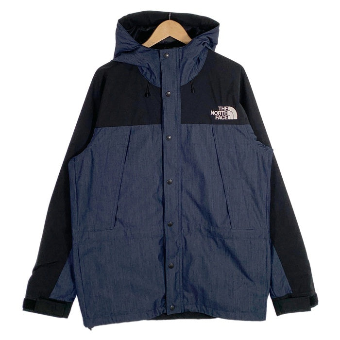 THE NORTH FACE ノースフェイス Mountain Light Denim Jacket マウンテンライト デニムジャケット インディゴ ブラック NP12032 Size XL 福生店