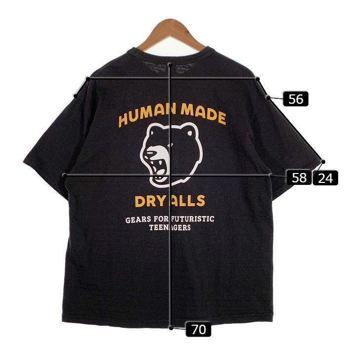 HUMAN MADE ヒューマンメイド S/S TEE プリントTシャツ ブラック 熊 Size XL 福生店