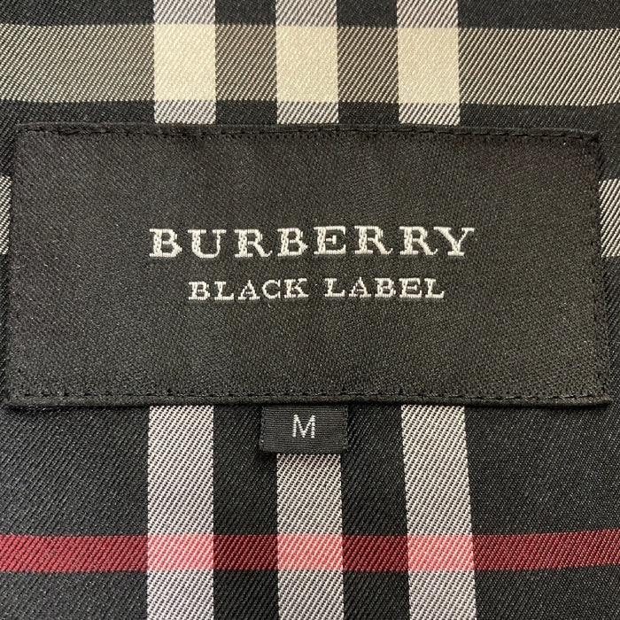 BURBERRY BLACK LABEL バーバリーブラックレーベル BMP13-701-09 裏地ノバチェック フード付きジャケット ブラック sizeM 瑞穂店
