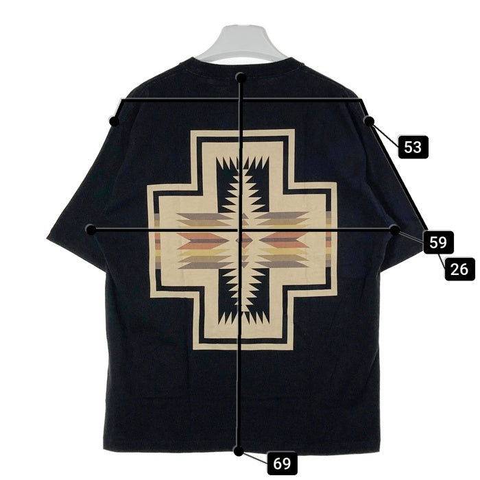 PENDLETON ペンドルトン 1275-4215 別注 バックプリント Tシャツ ブラック sizeL 瑞穂店