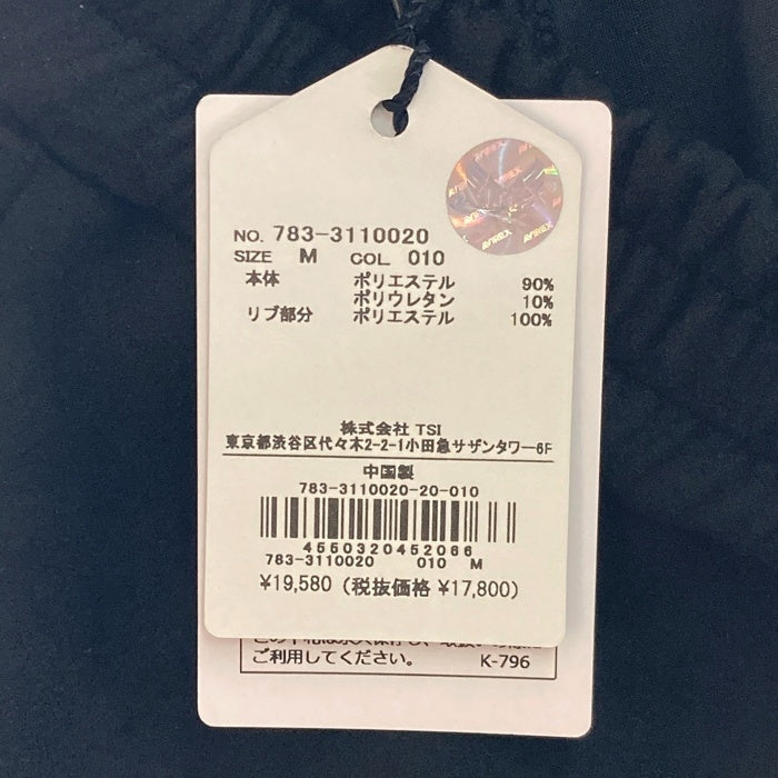 AVIREX アヴィレックス 783-3110020 直営店限定 EMBOSS PANTS エンボス パンツ ブラック sizeM 瑞穂店