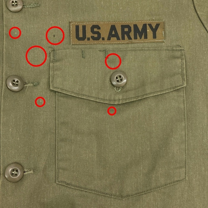 U.S.NAVY ユーティリティーシャツ カーキ size不明 瑞穂店