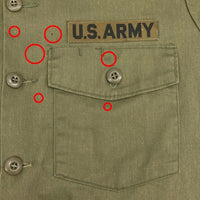 U.S.NAVY ユーティリティーシャツ カーキ size不明 瑞穂店