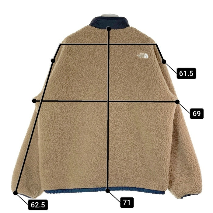 THE NORTH FACE ザ・ノースフェイス NP72333 リバーシブルエクストリームパイルジャケット ベージュ×ネイビー sizeL 瑞穂店
