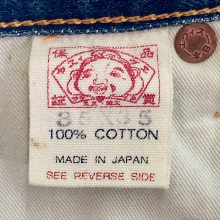 EVISU エヴィス カモメ ジップフライ UNIVERSALジップ 虎耳 デニムパンツ インディゴ size35 瑞穂店