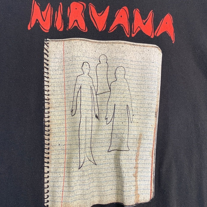 00's NIRVANA ニルヴァーナ Ghost Note ゴーストノート 半袖 Tシャツ ブラック Size L 福生店
