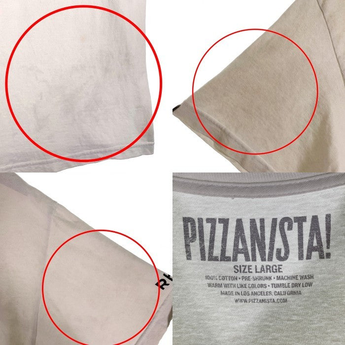 PIZZANISTA! ピザ二スタ 半袖 Tシャツ ホワイト Size L 福生店