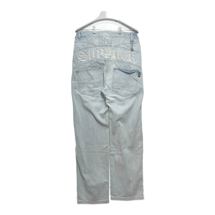 SUPPLIER サプライヤー 刺繍 デニムパンツ ライトブルー Size M 瑞穂店
