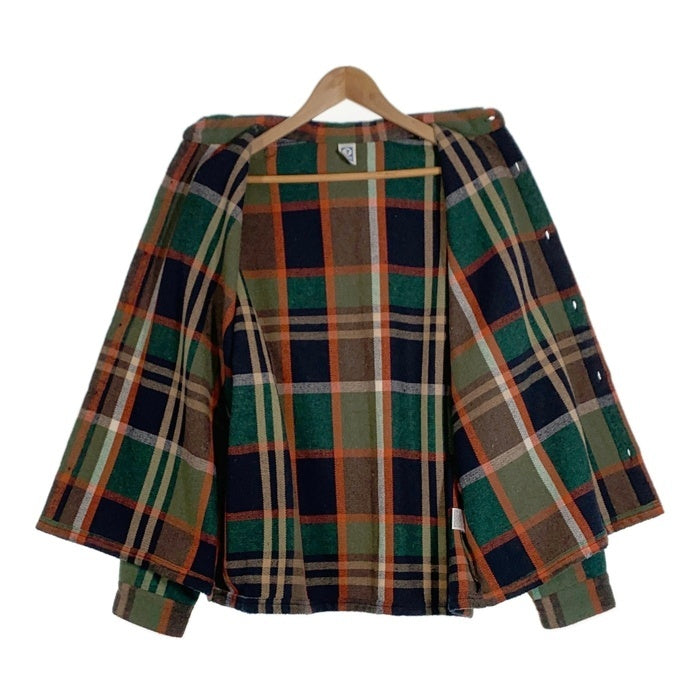 DISCUS ディスカス シャギーチェックシャツジャケット グリーン ユニセックス 4487-2902 Size L 福生店