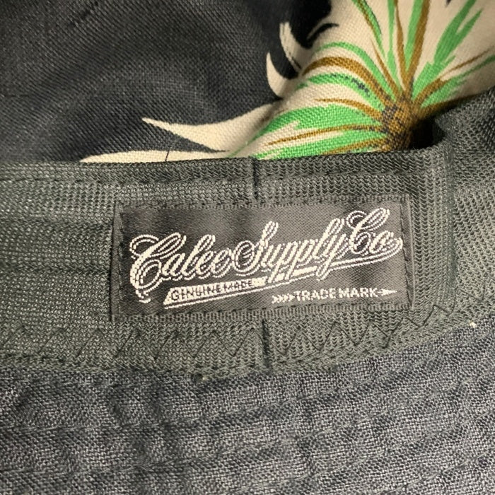 CALEE キャリー 21SS flower pattern linen bucket hat フラワーパターン リネン バケットハット ブラック 福生店