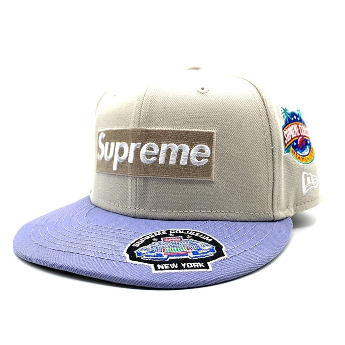 Supreme シュプリーム 25SS NEW ERA ニューエラ 59FIFTY Championship Box Logo チャンピオンシップ ボックスロゴベースボールキャップ ベージュ ライトブルー Size 7 1/2 福生店