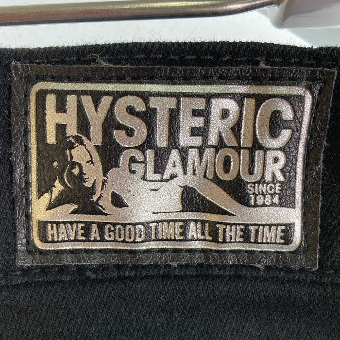 HYSTERIC GLAMOUR ヒステリックグラマー 02191AP10 ダメージ加工パンツ ストレッチデニムスキニースリムパンツ ブラック sizeW30 瑞穂店