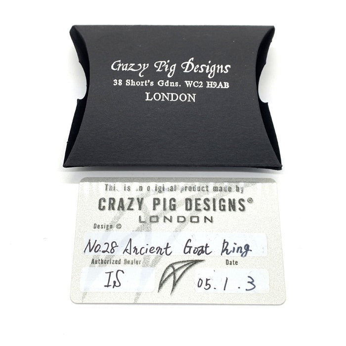 CRAZY PIG クレイジーピッグ Ancient Goat Ring エンシェントゴートリング シルバー SV925 Size 20号 福生店