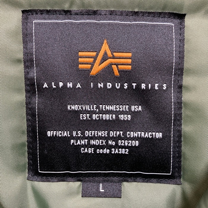 ALPHA アルファ N-3B フライトジャケット オリーブ 20094-403 Size L 瑞穂店