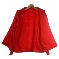 70's 80's Ebert Sportswear エバート スポーツウェア RED JACKET PUMPS レッド ジャケット パンプス 裏ボア ナイロン コーチジャケット レッド Size L 福生店