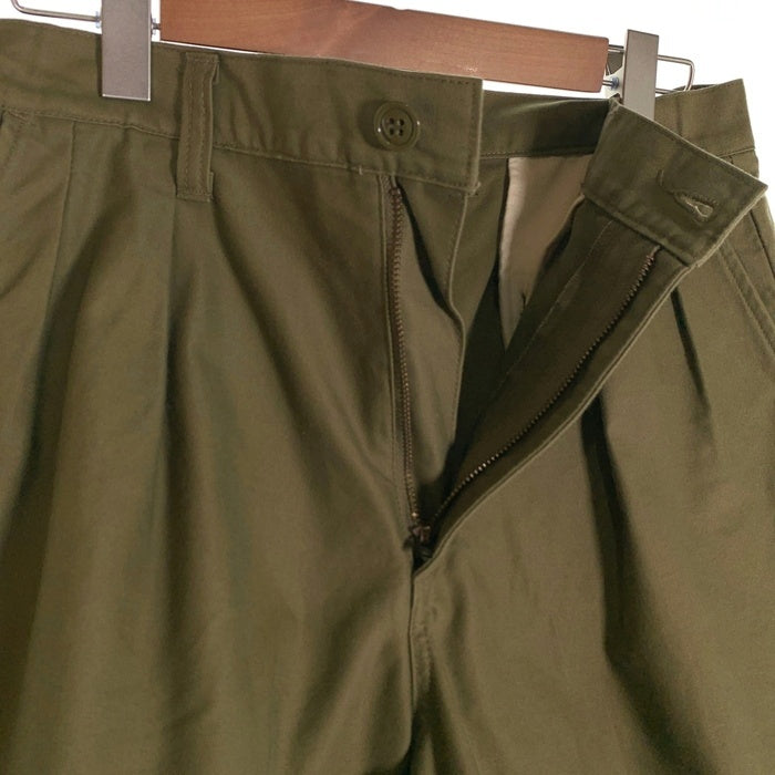 DESCENDANT ディセンダント Ron Herman ロンハーマン 2タック ベイカーショーツ ショートパンツ オリーブ Size 3 福生店