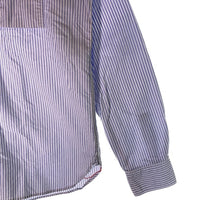 SUGAR CANE Light シュガーケーンライト ガチャポケ ストライプシャツ マチ 長袖 ホワイト ブルー Size M 福生店
