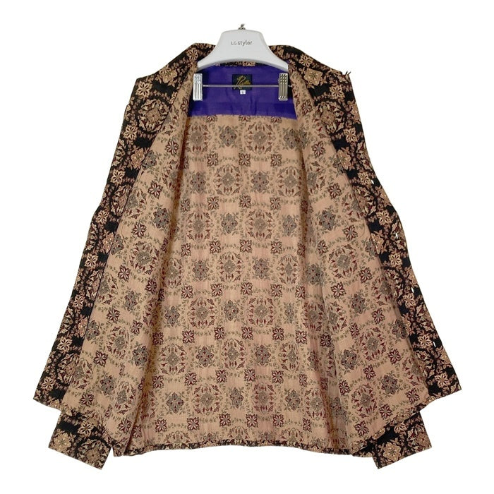 Needles ニードルズ NS206 Classic Shirt ボタニカル ジャガード織 クラシックシャツ ブラック sizeL 瑞穂店