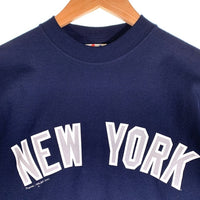 majestic マジェスティック Newyork Yankees ニューヨークヤンキース アーチロゴ MLBP 2001 ネイビー メキシコ製 Size L 福生店