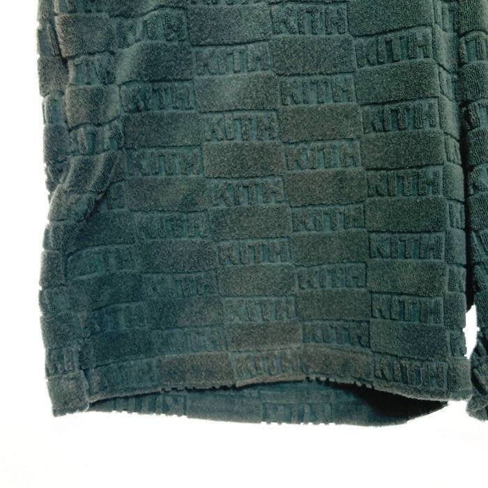 KITH キス エンボスロゴ パイル地 ショートパンツ グリーン Size M 瑞穂店