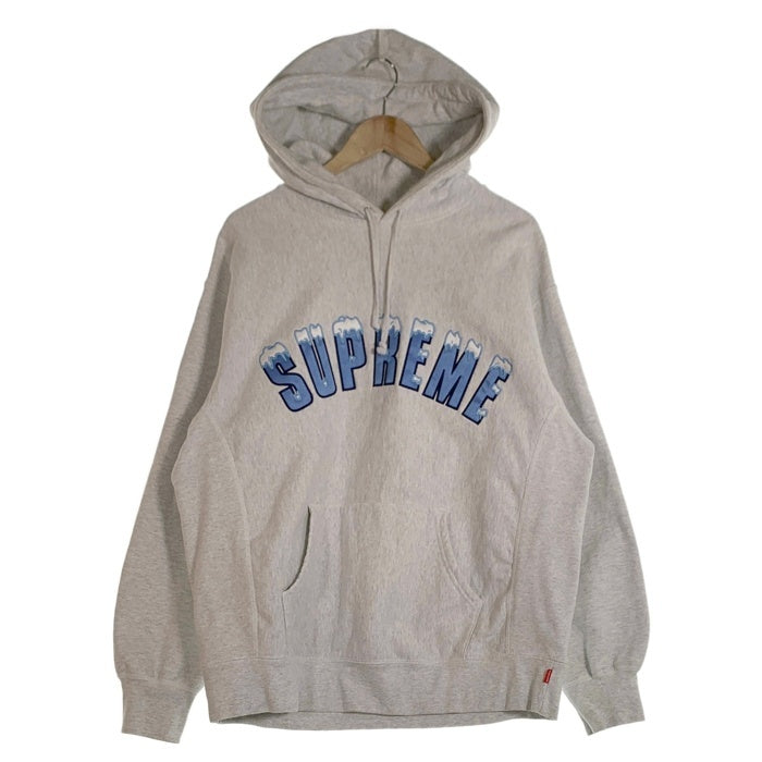 SUPREME シュプリーム 20AW Icy Arc Hooded Sweatshirt アイシー アーク フーデッド スウェットシャツ プルオーバー フーディー パーカー アッシュグレー Size L 福生店