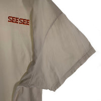 SEE SEE シーシー SUPER BASIC スーパーベーシック 半袖 Tシャツ ホワイト オレンジ Size L 福生店