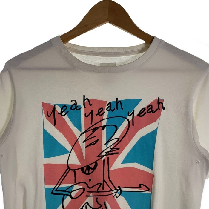 NUMBER(N)INE ナンバーナイン ユニオンジャック プリントTシャツ ビートルズ ホワイト レッド Size 2 福生店
