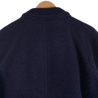 COMME des GARCONS HOMME コムデギャルソンオム ウール チェスターコート 比翼 ロング ラグランスリーブ ネイビー オールド HC-090100M Size M 福生店