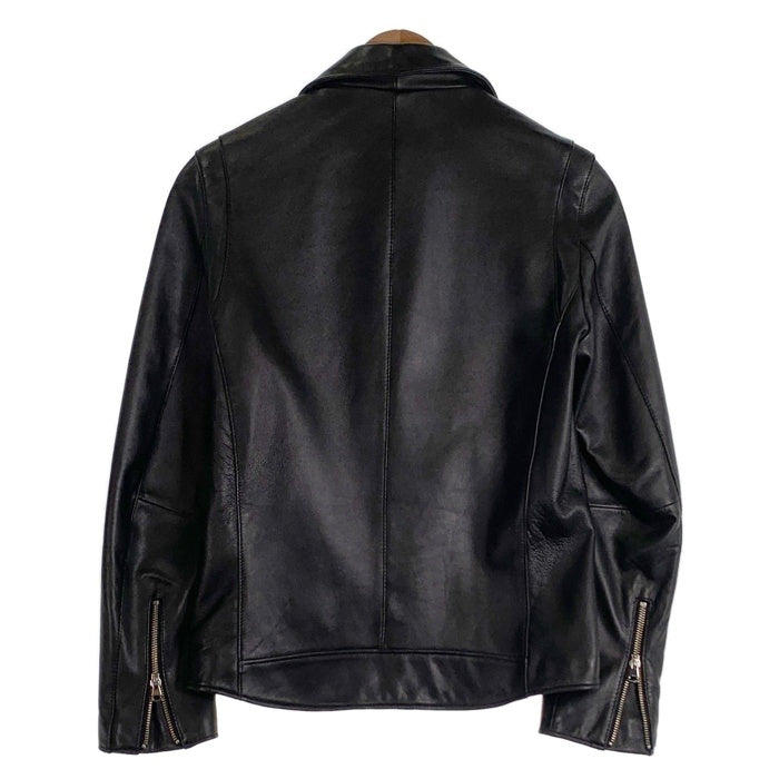 STUDIOUS ステュディオス ラムレザー ダブルライダースジャケット ブラック 107352002 Size 1 福生店