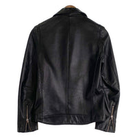 STUDIOUS ステュディオス ラムレザー ダブルライダースジャケット ブラック 107352002 Size 1 福生店