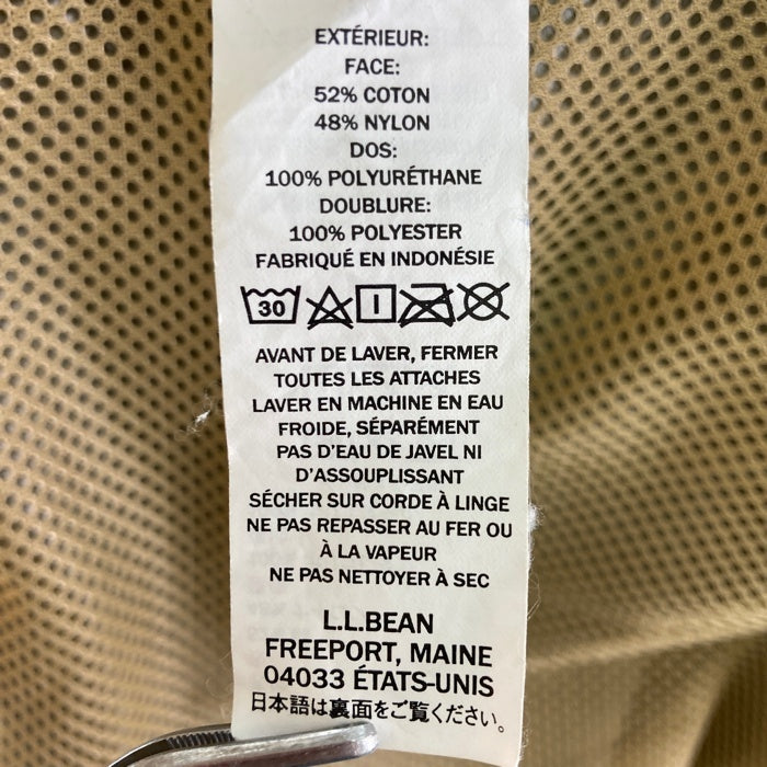 L.L.Bean エルエルビーン コットン ナイロン ジャケット カーキ 503866 Size M 瑞穂店