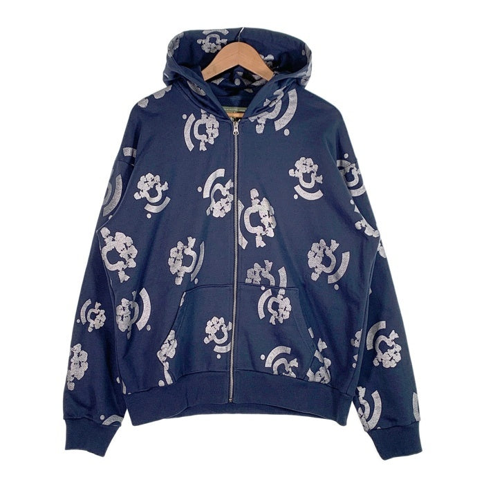 DENIM TEARS デニムティアーズ 24AW Bstroy Zip Hoodie ジップアップ スウェットパーカー ブルー Size XL 福生店