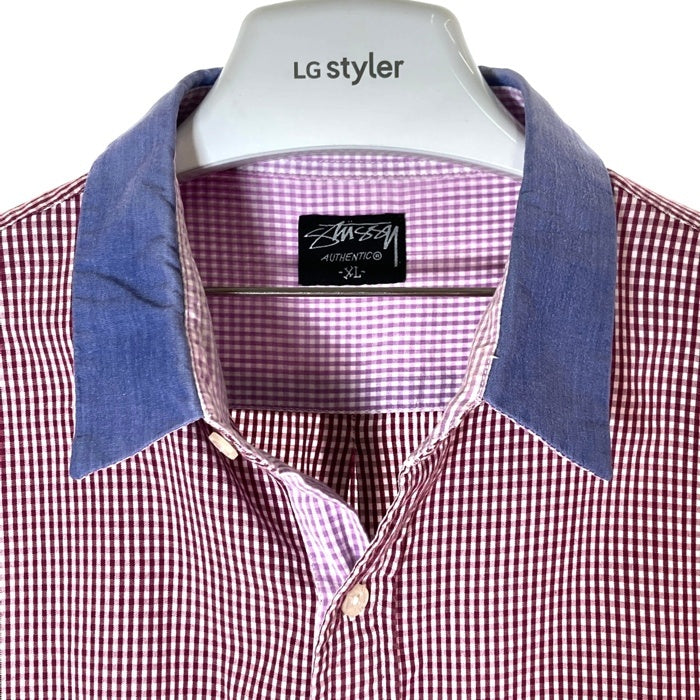 STUSSY ステューシー AUTHENTIC ギンガムチェック 半袖シャツ