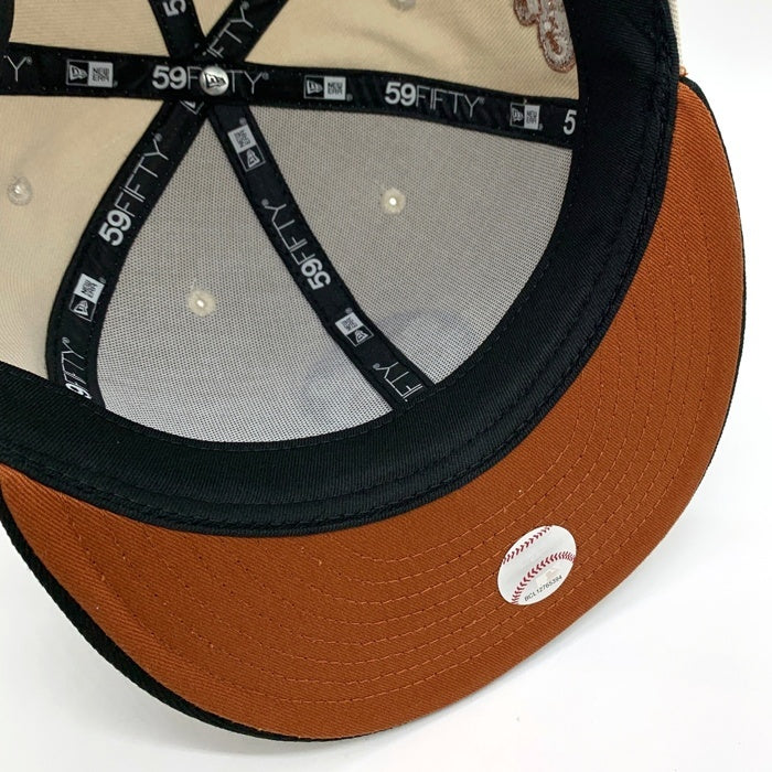 NEWERA ニューエラ THE CAPS ザ キャップス  蓄光 WILD TERROR Chicago Cubs シカゴ カブス 59FIFTY ベースボールキャップ ベージュ ブラウン Size 7 1/2 (59.6cm) 福生店