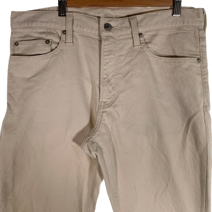 HYSTERIC GLAMOUR ヒステリックグラマー ベッドフォードコードストレッチ スリムパンツ アイボリー 0261AP05 Size 32 福生店