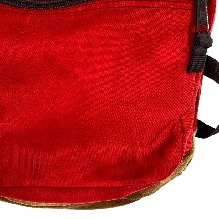 90's-00's JANSPORT ジャンスポーツ リュックサック デイパック ボトムレザー レッド 福生店