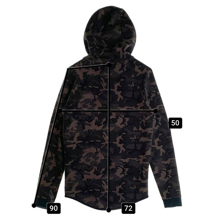 NIKE ナイキ カモフラ テック フリース パーカー ブラック カモ Size S 福生店
