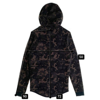 NIKE ナイキ カモフラ テック フリース パーカー ブラック カモ Size S 福生店