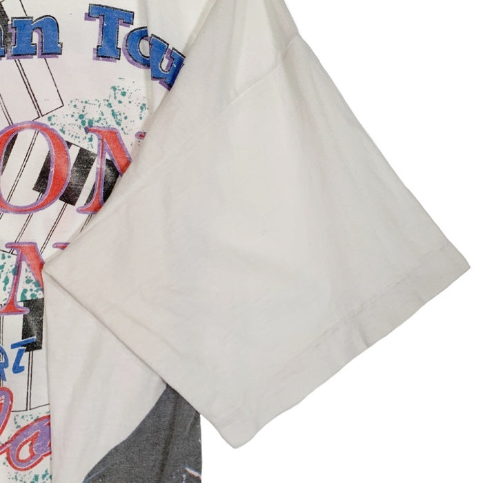 90's Billy Joel ビリージョエル Elton John エルトンジョン TOUR 1994 プリントTシャツ ホワイト SHOR HILLS TEE Size XL 福生店