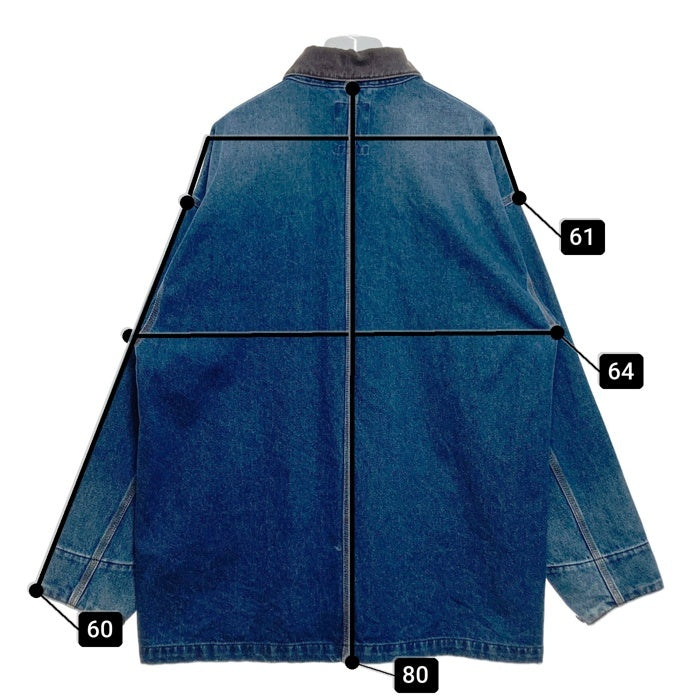 BEAMS ビームス デニム カバーオール ジャケット USED加工 インディゴ 23F-BM1812 Size L 瑞穂店