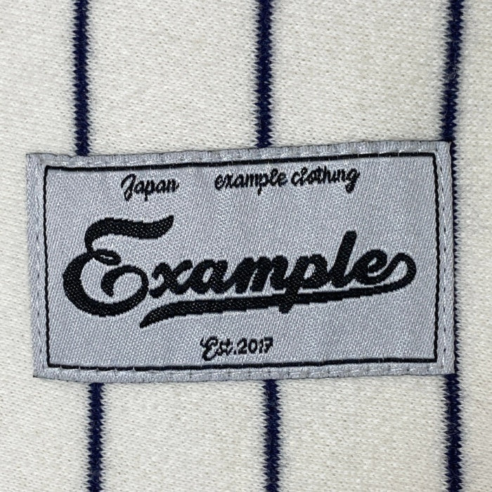 EXAMPLE エグザンプル STRIPE SWEAT SARUEL PANTS サルエルシルエットパンツ ホワイト sizeXL 瑞穂店