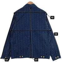 Carhartt WIP カーハートワークインプログレス DREWE CHORE COAT ドリューチョアコート カバーオール ストライプ ネイビー I034823.2RU Size S 福生店