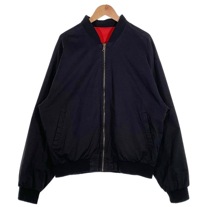 90's Marlboro Reversible Jacket マルボロ リバーシブルジャケット ブラック レッド ロゴワッペン Size XL 福生店
