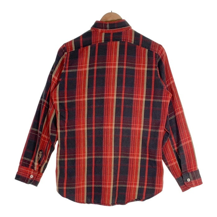 70's BIG YANK ビッグヤンク Plaid Flannel Shirt チェック フランネルシャツ レッド イエロー ブラウン Size S 福生店