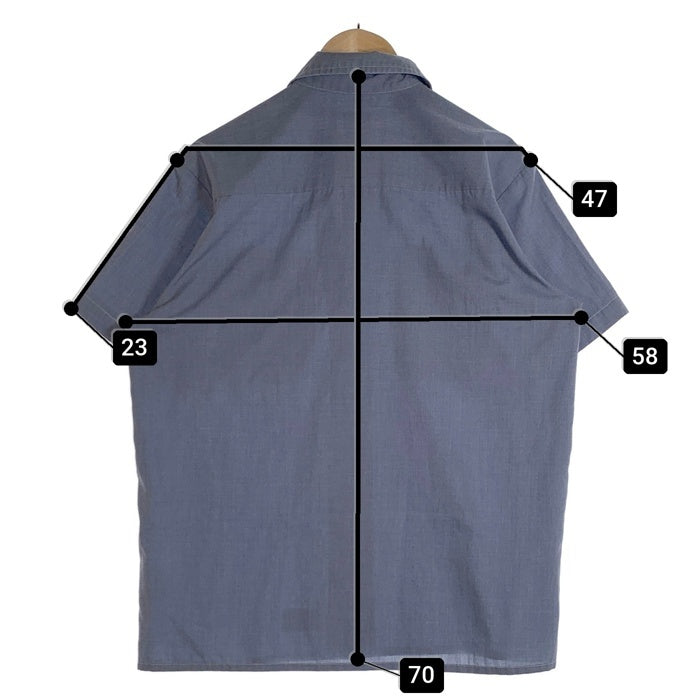 WTAPS ダブルタップス 16SS VATOS S/S SHIRT シャンブレーシャツ 半袖 ブルー 161LTDT-SHM06 Size M 福生店