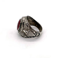 U.S.NAVY 米海軍 スターリングシルバー カレッジリング STERLING Size 18号 福生店