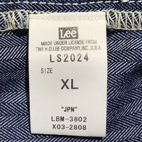 Lee リー ヘリンボーン オーバーオール ネイビー LS2024 Size XL 福生店