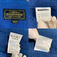 NEIGHBORHOOD ネイバーフッド 17AW コットン ロンT 長袖シャツ ブルー 172AWAQNH-SHM01 Size M 福生店