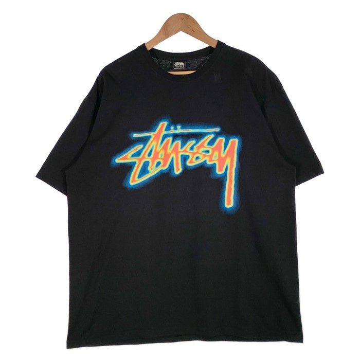 STUSSY ステューシー 24SS THERMAL STOCK TEE サーモグラフィー プリント Tシャツ ブラック Size XL 福生店