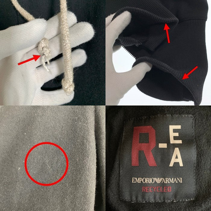 EMPORIO ARMANI エンポリオアルマーニ ウール ポリアミド カーゴパンツ ブラック 厚手 Size 46 福生店